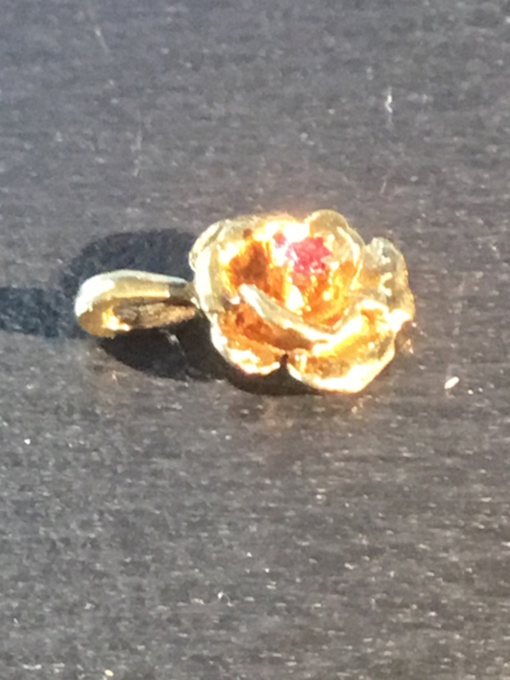 14k gold ruby rosé pendant==.97 grams==We love offers - Picture 4 of 5